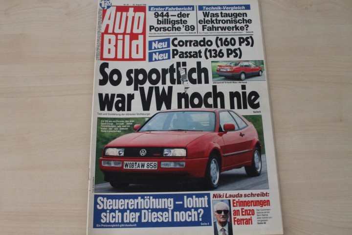 Deckblatt Auto Bild (34/1988)